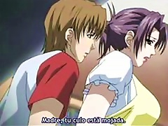 A Stunning Anime Mature Woman Receives Oral Sex From Two Men - Hentay Threesome